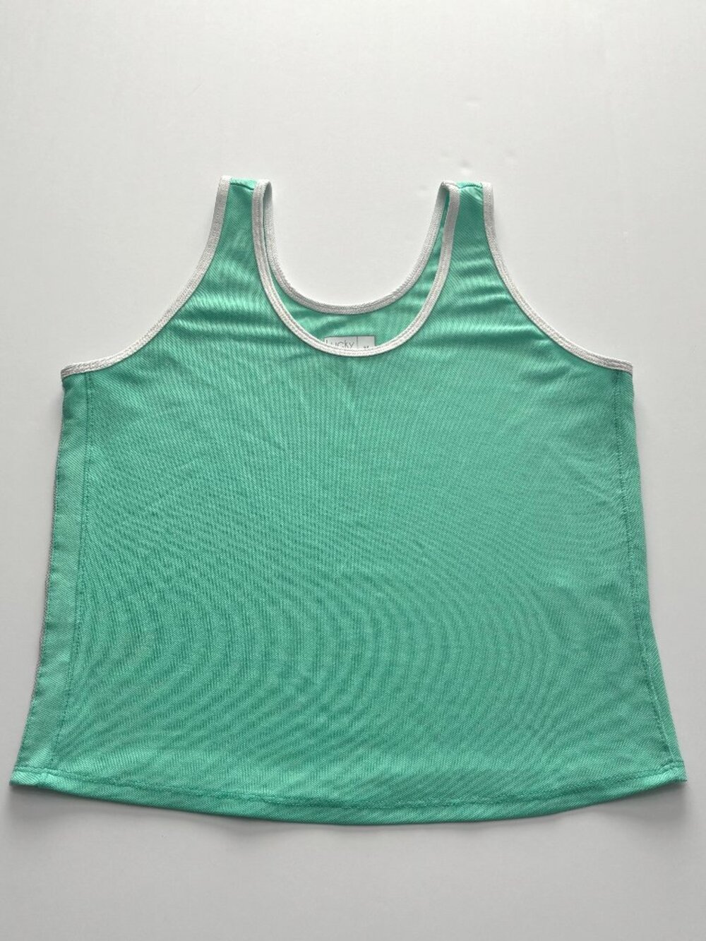Lucky in Love Deco Always N’ Forever Tank Biscayne Green Size Medium